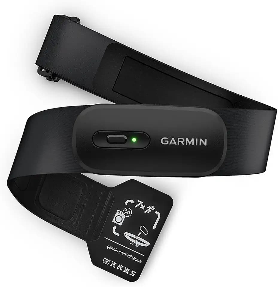 Garmin HRM 200 - Herzfrequenz-Brustgurt zur Messung präziser Herzfrequenz- und HFV-Daten, Batterielaufzeit von bis zu 1 Jahr, waschmaschinenfester Gurt, größenverstellbar, Größe XS-S