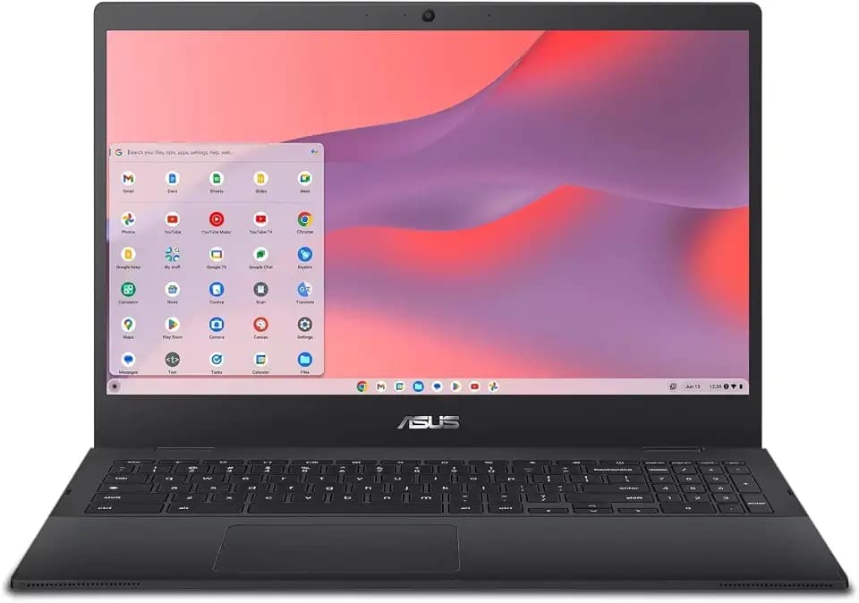 ASUS Chromebook CX1, 15.6" FHD NanoEdge Display, Intel Celeron N4500 Processor, 128GB eMMC Storage, 4GB RAM, ChromeOS, Mineral Gray, CX1500CKA-SS48F