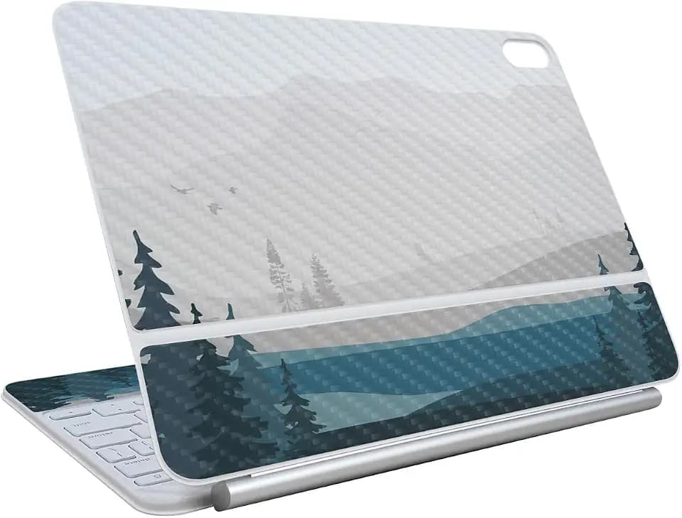 Carbon Fiber Skin Compatible with Apple Magic Keyboard for iPad Air 11-inch (M3) 2025 - Tundra - Premium 3M Vinyl Protective Wrap Decal Cover - Easy to Apply | Crafted in The USA by MightySkins