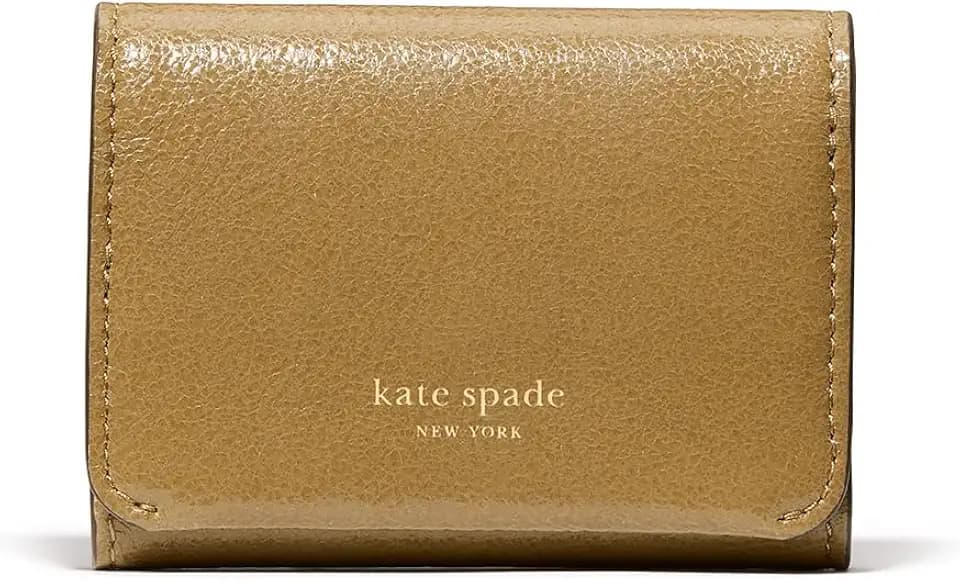 kate spade new york Halo Glazed Leather Card Case Trifold Wallet