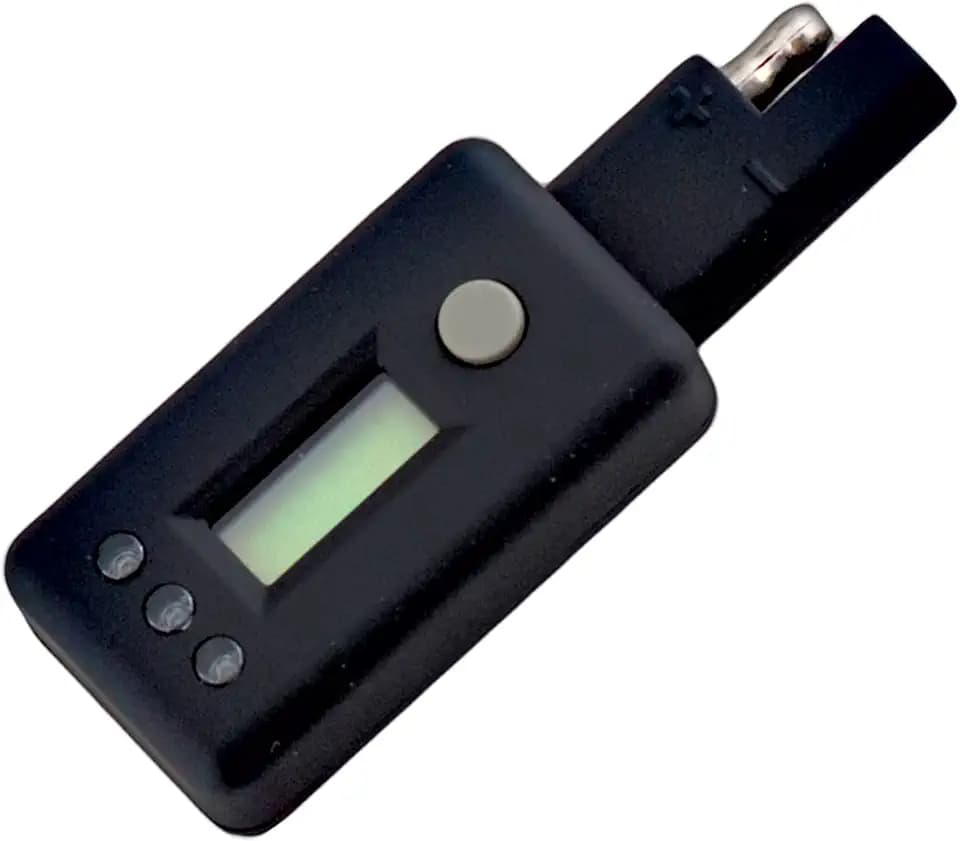 Battery Tender Voltage Indicator for Easy-to-Use Accurate 12V Battery Testing - Easily Track 12V Battery Voltage Using LCD Display with LED Charge Indicator - 081-0157