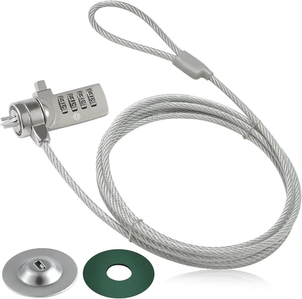 HOX 4-Digit Laptop Cable Lock, Anti-Theft Combination Security Cable