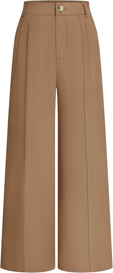 KIRUNDO 2026 Fall Wide Leg Pants for Women High Waisted Slack