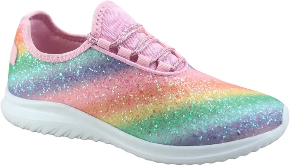 TZ Lotus-08 Women's Fashion Glitter Walking Sneakers Shoes