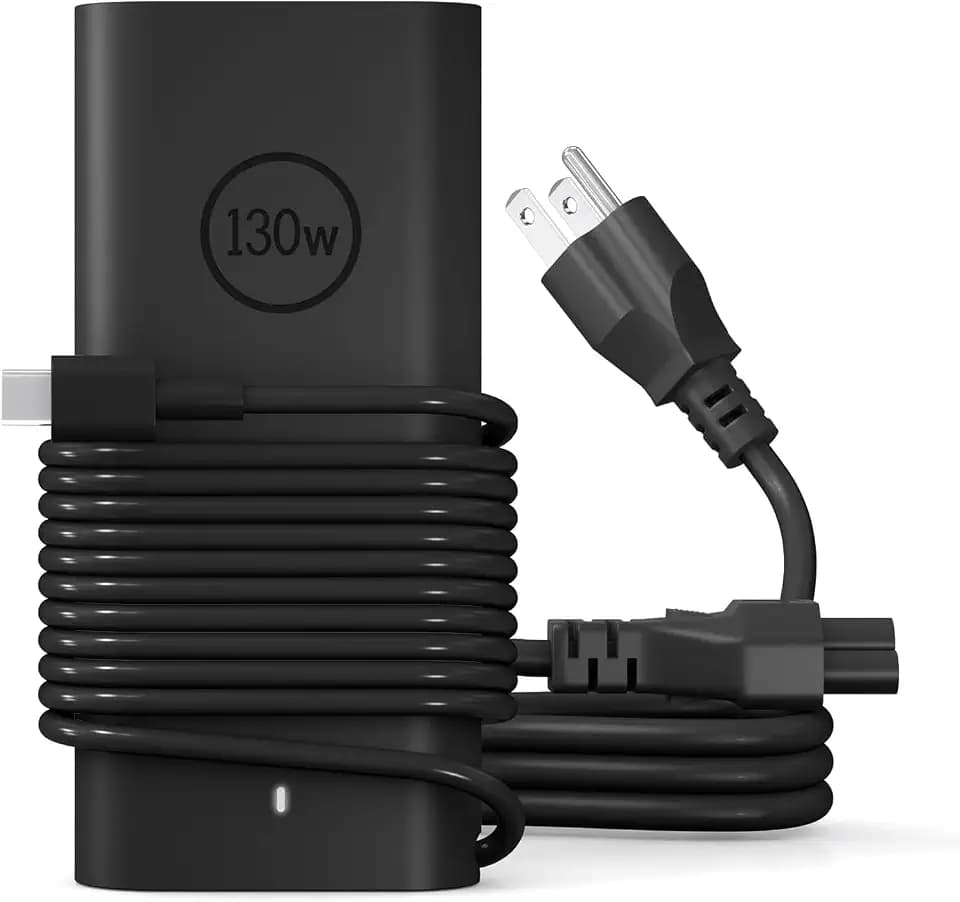 130W USB C Laptop Charger for dell Laptop Charger Type C Compatible with Dell XPS 17/9700 9710 9720 9730,XPS 15/9510 9520 9500, Precision 5560 5770,Latitude 7530 9330 Adapter Power Cord 10FT