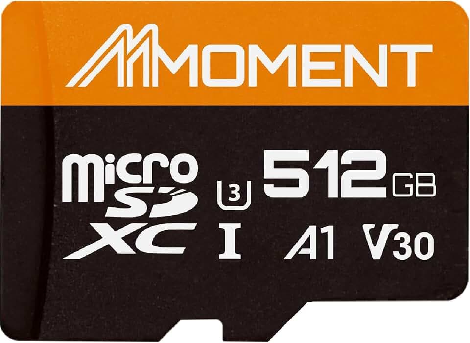 MMOMENT MM13 512GB Micro SD Card, microSDXC, A1 U3 V30, Up to 95MB/s