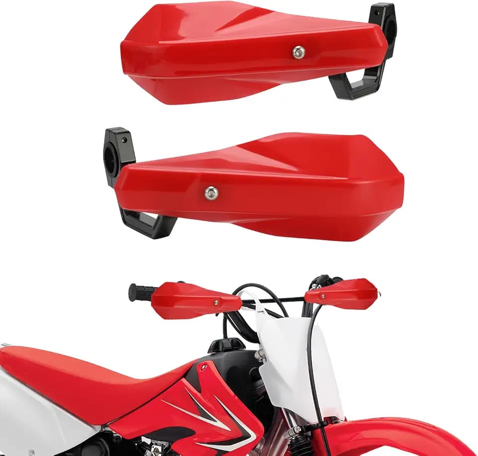 Motorcycle Handguards 7/8" and 1 1/8" Hand Guard Protection Universal for CRF 110 CRF50 CRF125 CRF 70 CRF80 CR 85 XR100 XR80 XR70 SSR110 Dirt Pit Bike ATV Red