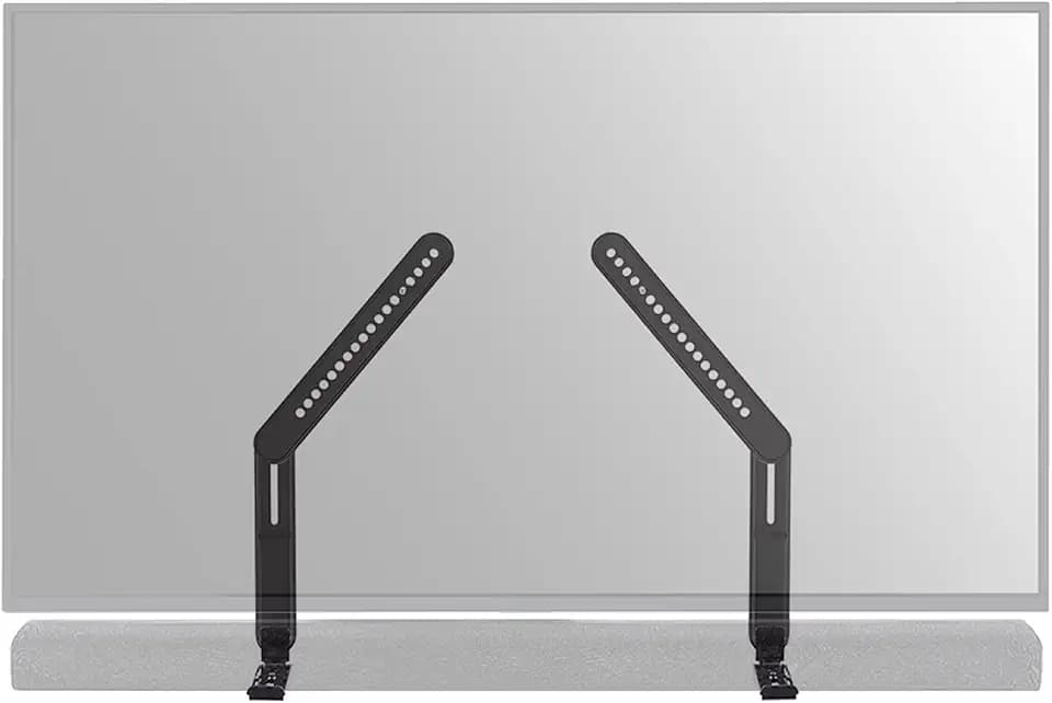 SANUS Universal Soundbar TV Mount Kit for Mounting Soundbars Under TV - Fits Most Sound Bars Up to 15 Lbs - Easy Install & Full Motion Capability - SOA-SBM2