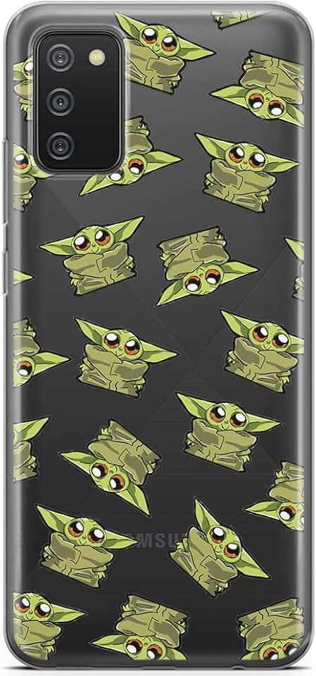 ERT GROUP Handyhülle für Samsung A02S Original und offiziell Lizenziertes Star Wars Muster Baby Yoda 008 optimal an die Form des Handy angepasst, teilweise transparent