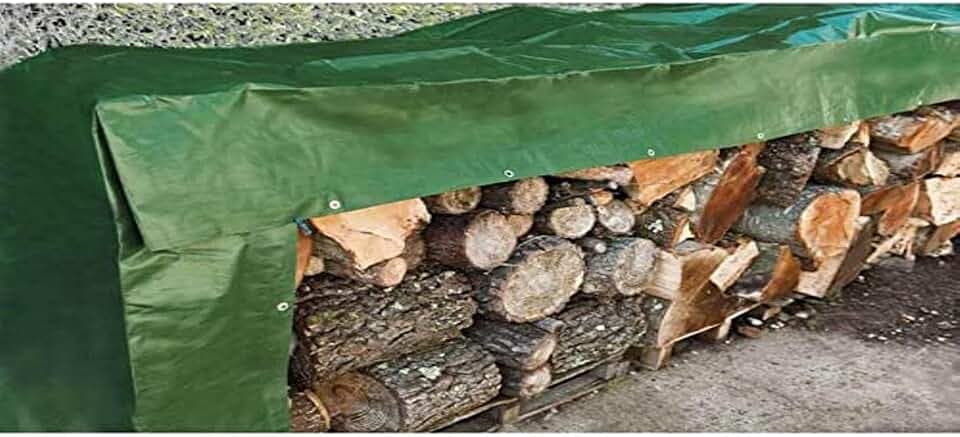 WERKA PRO Multifunktionstuch schwarz und grün 240 g/m2 1,5 x 6 m