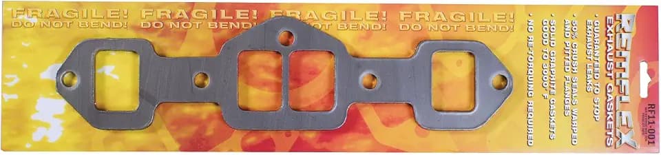 Remflex 11-001 Exhaust Gasket for Oldsmobile V8 Engine, (Set of 2)