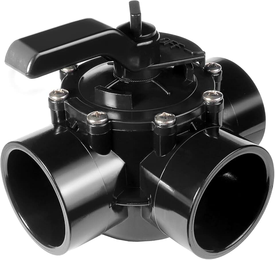 4717 3 Way Pool Valve, 3-Port Positive Seal NeverLube Valve Replacement for Jandy 4717 3-Port 2 to 2-1/2-inch CPVC Pool Diverter Valves for Swimming Pool & Spa Systems Hot Tubs and Spas and Non Lube