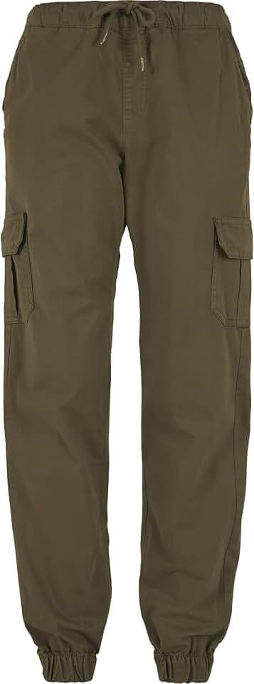 Urban Classics Damen Ladies High Waist Cargo Jogging Pants