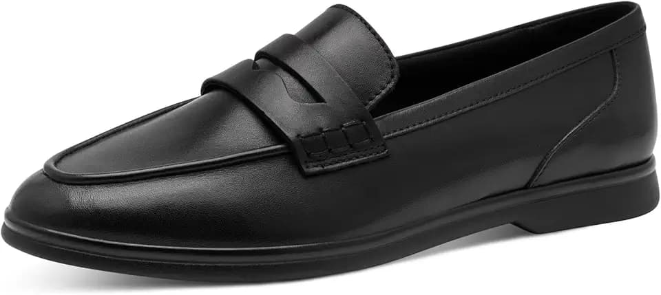 Marco Tozzi Damen Slipper aus Leder Elegant