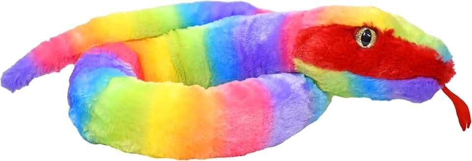 Wild Republic Rainboa Snake Stuffed Animal - 54"