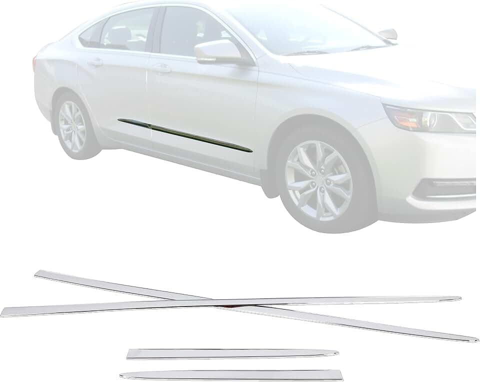 ECOTRIC Door Molding Trim Garnish Skirt Compatible with 2015-2020 Impala