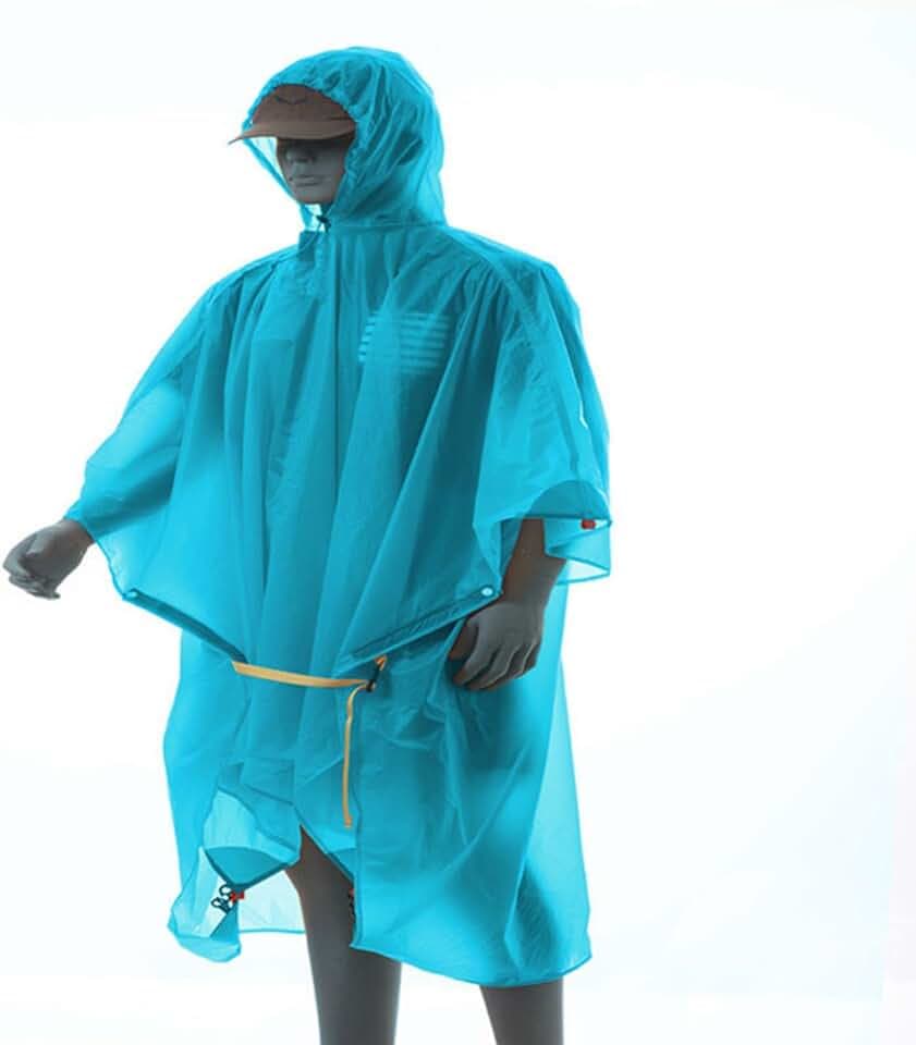 3F UL GEAR Lightweight Hiking Poncho, Waterproof Backpack Poncho Raincoat for Outdoor Trekking, Camping, Hiking