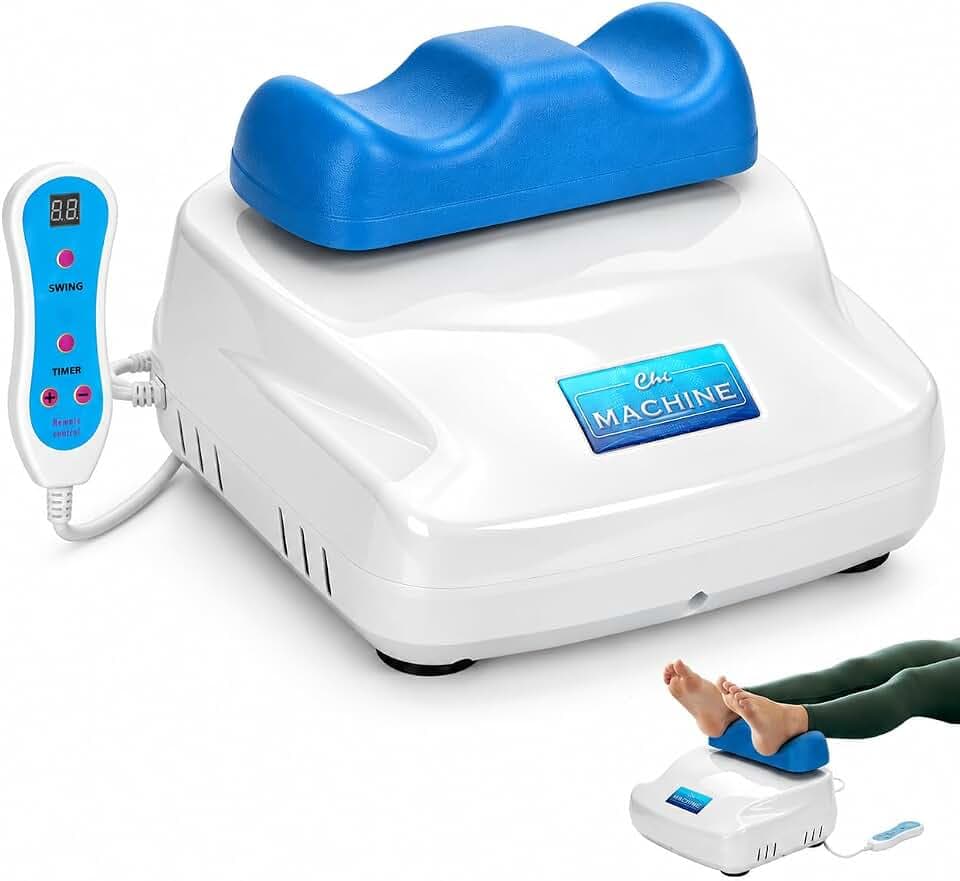 Chi Swing Machine, 10-Speed Swing Master for Passive Aerobic Fitness, Blood Circulation, Stress Relief & Recover, Lymphatic Massager and Leg Shaker Machine Circulation with Remote Timer