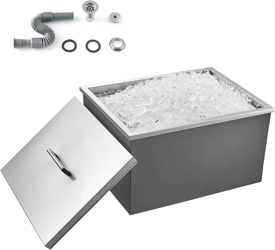 VEVOR Drop-in-Eisbox Edelstahl-Eiskühler