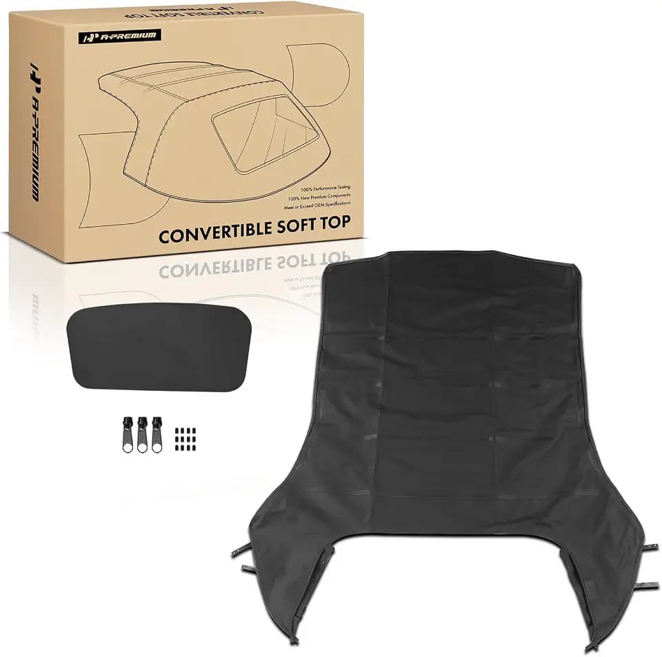 A-Premium Black Convertible Soft Top, Compatible with Mercedes-Benz
