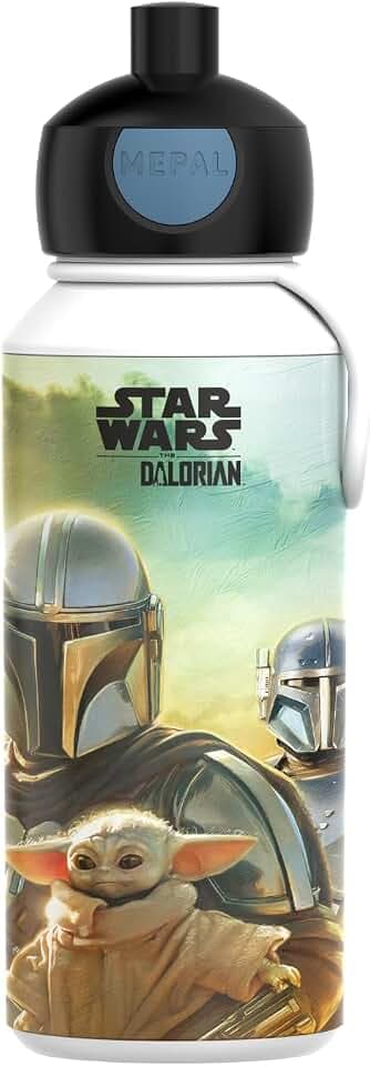 Mepal - Trinkflasche Pop-up Campus - Wasserflasche - Auslaufsichere Flasche für die Schule - Wiederverwendbar - BPA-frei & Spülmaschinenfest - 400 ml - Star Wars