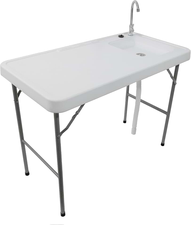 Cuda SINGLE SINK FISH CLEANING TABLE W/WATER HOOKUP