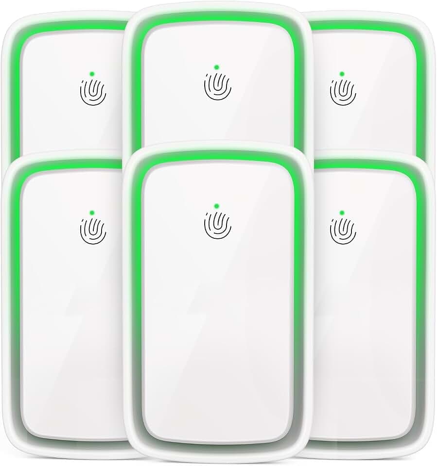 Air Purifiers Plug In 6 Pack, Negative Ion Air Ionizers with 3 Adjustable