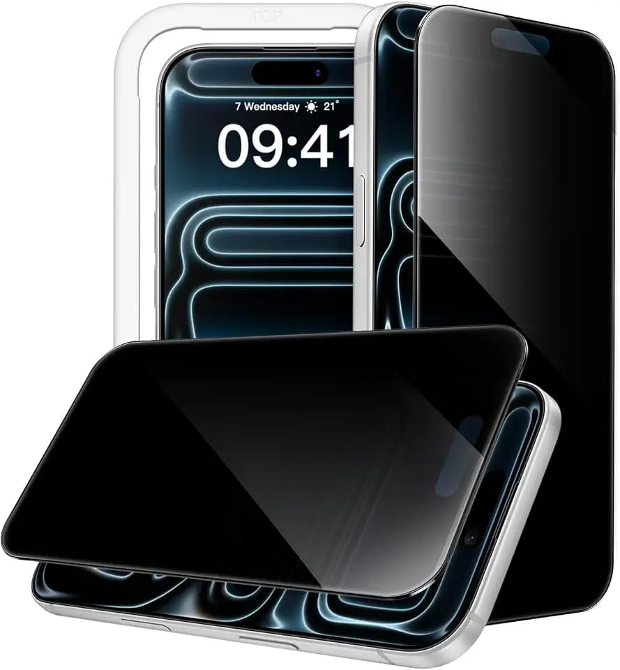 JETech 360° Privacy Screen Protector for iPhone 17 Pro, 2-Pack