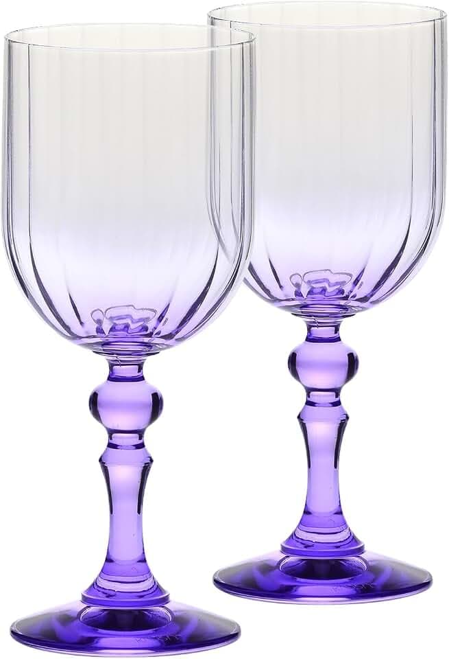 Krosno Weingläser 2er Set, 300 ml, Violett, Bubble Celebration Moments