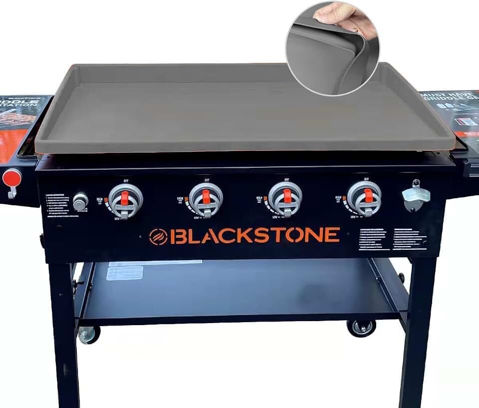 Blackstone Silicone Griddle Mat & Cover - Heavy Duty Food Grade, Gray, 36in