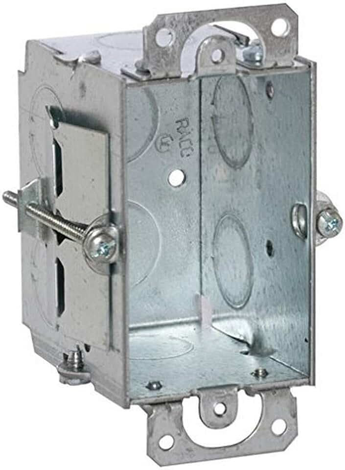 RACO Gangable Switch Box, 3 in. x 2 in., 2-1/2 in. Deep, Old Work, Gray