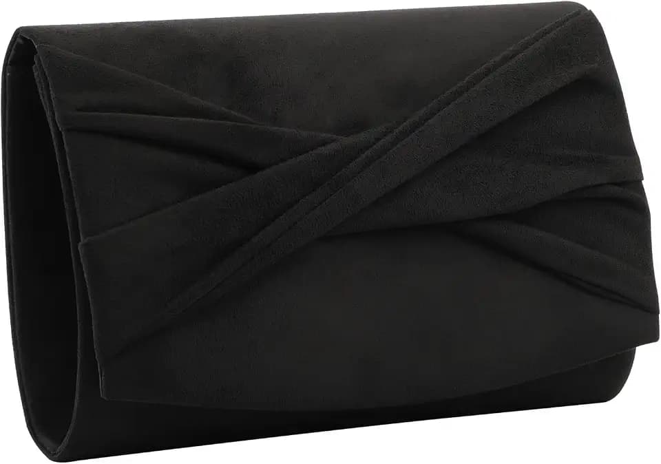 Elegant Clutch Purses for Women Evening Bags and Clutches Formal Faux Suede Purse for Prom Wedding Party