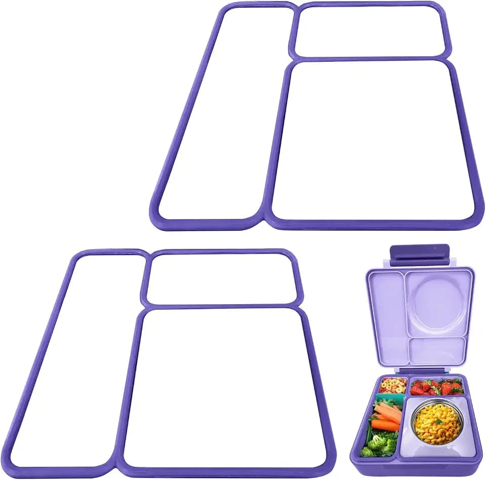 Replacement Seal for Omie Box - 2 Pack Food-Safe Silicone Gasket, Purple