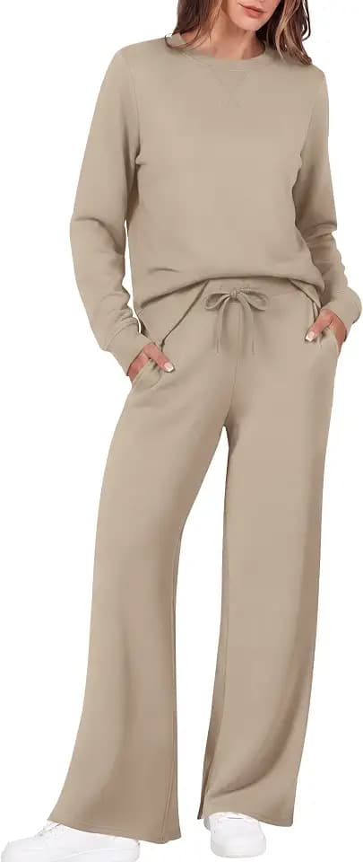 Ekouaer 2 Piece Sets for Women Fall Lounge Sets Outfits Matching Clothing