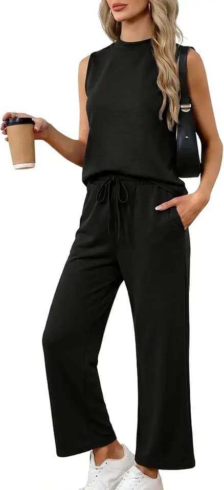 Two Piece Lounge Sets for Women Summer Matching Travel Outfits