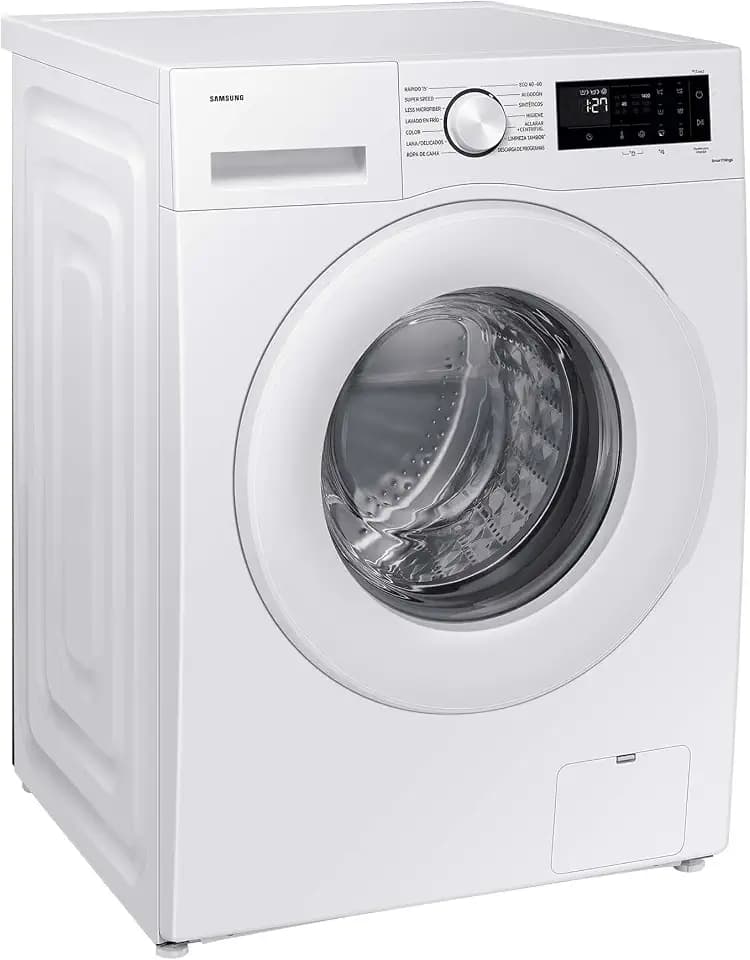 Samsung WW11DG5B25TEEG Waschmaschine, 11 kg, 1.400 U/min, Extra energiesparend, EEK: A (-10%), AI Ecobubble, SmartThings AI Energy Mode, SuperSpeed 39 Min, Hygiene-Dampfprogramm, Weiß