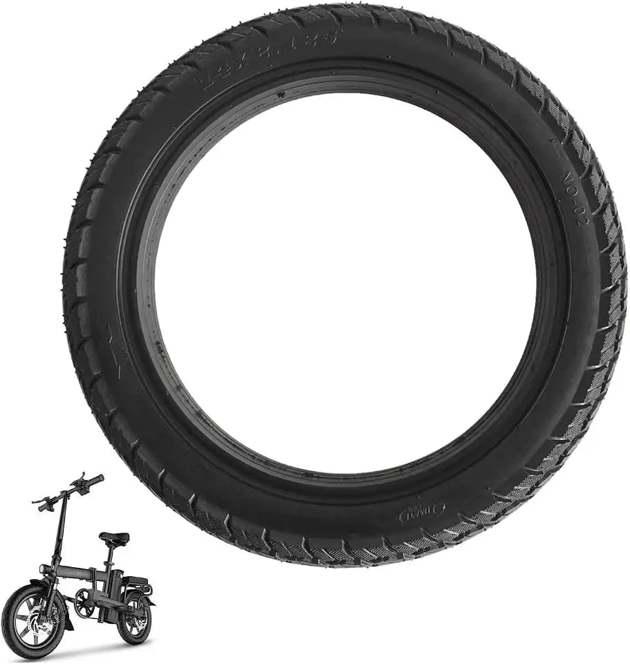 1 Pack 14x2.125 Bicycle Solid Tire, 14 inch Bicycle Tubeless Solid Tire