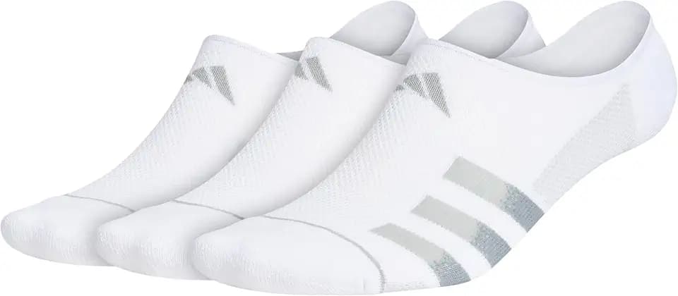 adidas Men's Superlite Stripe Super No Show Socks 3 Pairs