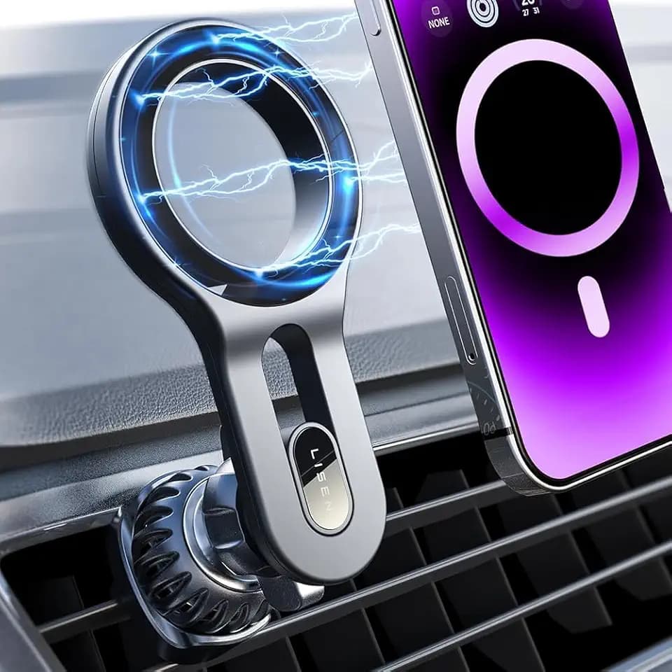 LISEN for MagSafe Car Mount for iPhone 18 Pro Max, Magnetic Phone Holder for Car Vent Phone Mount, Magnetic Car Phone Mount for, Air Vent Car Phone Holder Gifts for iPhone 18 Pro Max Car Holder 17 16