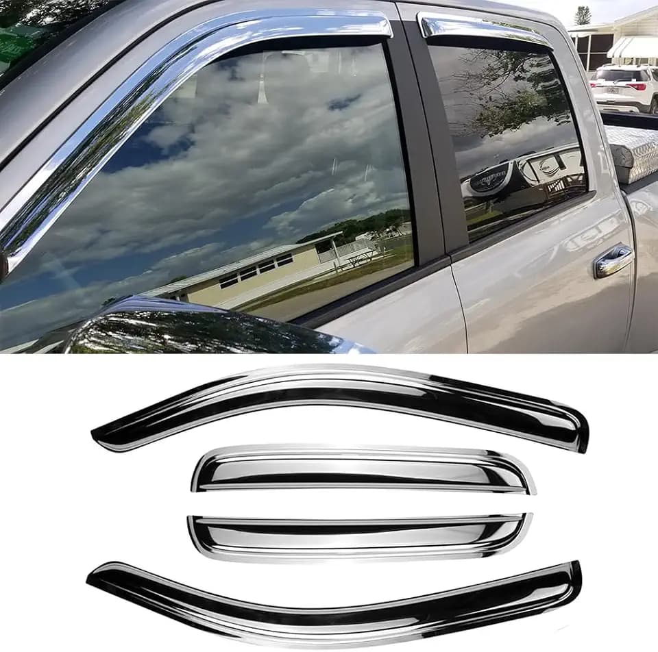 Window Visors for 09-18 Dodge Ram 1500,19 Ram 1500 Classic Quad Cab 94101Y
