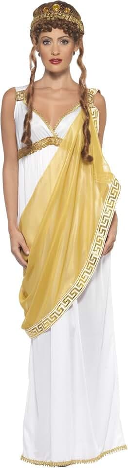 Smiffys, Damen Helena von Troja Kostüm, Kleid und Diadem, Größe: L, 23024