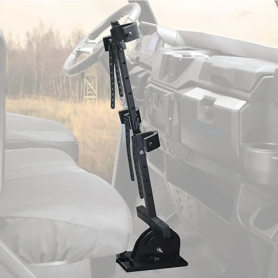 KEMIMOTO Hunting Tool Holder Rack Vertical Floor Mount for UTV Golf Cart