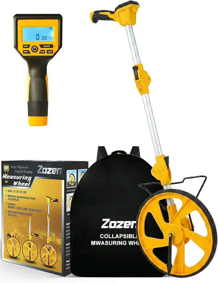 Zozen Measuring Wheel Digital Display, Imperial & Metric, High Precision
