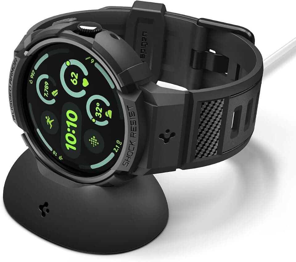Spigen Rugged Armor Pro Hülle mit Band für Google Pixel Watch 5/4 45mm