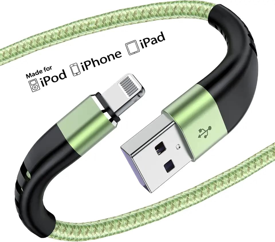 Essri 2Pack USB to Lightning Cable 3FT for iPhone 14,Nylon Braided Cord