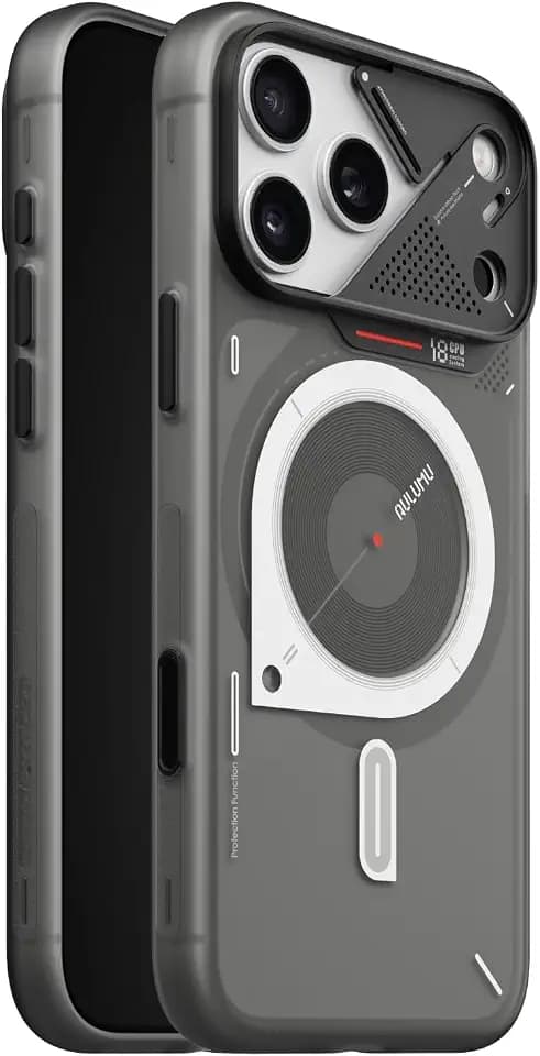 Aulumu A18 Matte für iPhone 18 Pro Max Hülle für MagSafe Transparentes Grau
