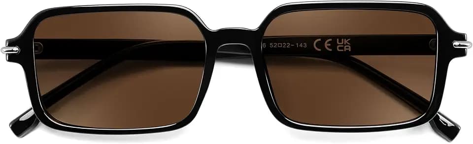 FEISEDY Trendy Rectangle Sunglasses for Womens Mens, Fashion Chic Sunnies
