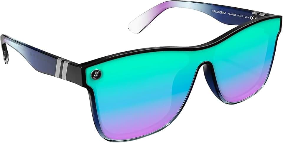 Blenders Eyewear Millenia X2 – Polarized Sunglasses – Flat, Mirrored Lens – 100% UV Protection – For Men & Women
