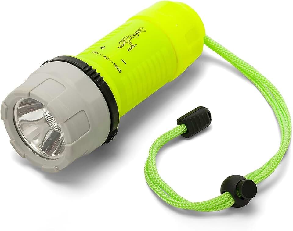 Velamp Nemo 3W LED-Unterwasserlampe – 150 Lumen – IP68 wasserdicht bis 5 Meter, 3 Leuchtmodi, 50 m Reichweite, schwimmfähig, zum Tauchen und Schnorcheln