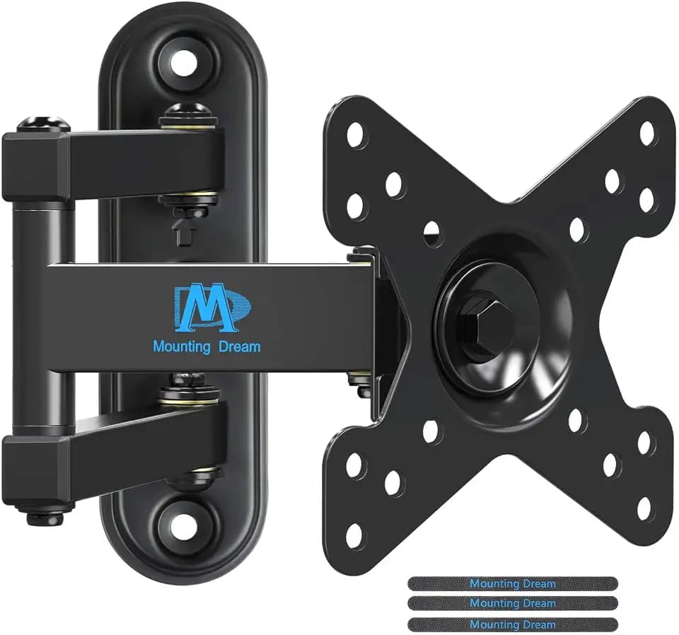 Mounting Dream Full Motion Monitor TV Mount for 10-26 Inch TVs up to 33lbs